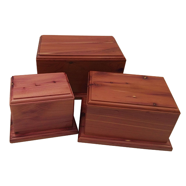 PY30 - Classic Cedar Urn - Cedar Urn Boxes - Natural Finish
